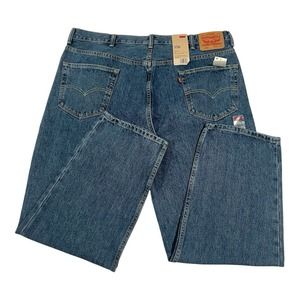 Levi's 550 Relaxed Fit Men's 42x30 Tapered‎ Leg Denim Jeans Blue New Waith Tags